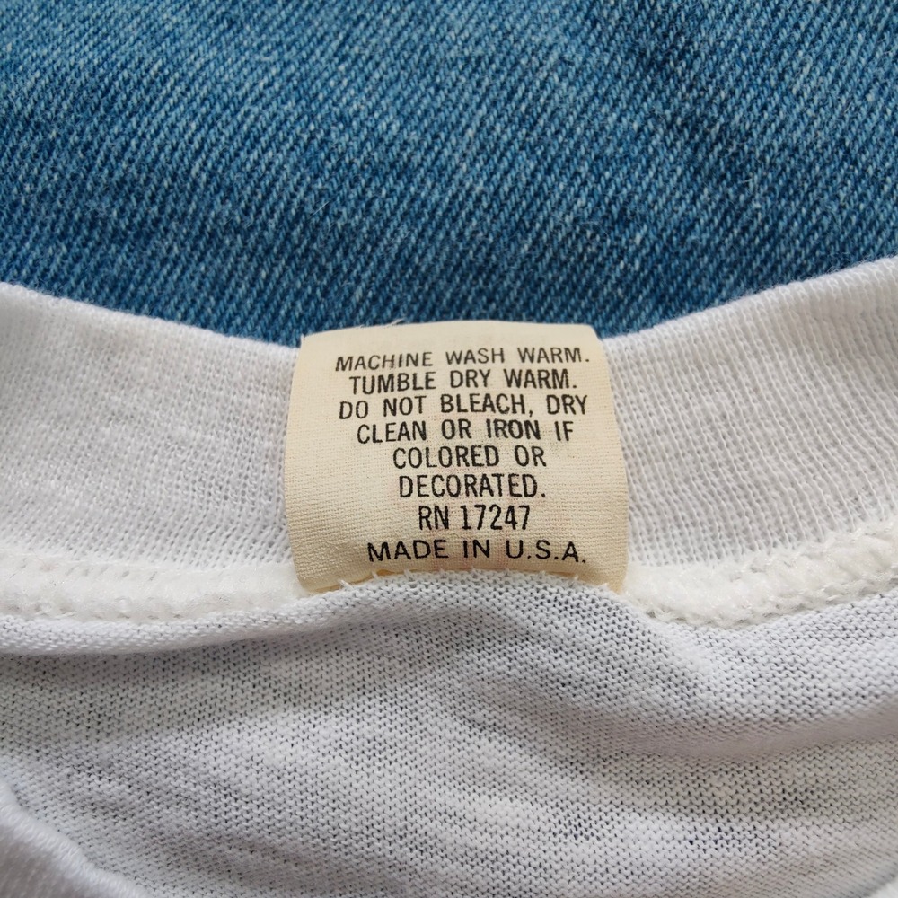 Vintage 1970s Hi Cru Stedman TShirt Single Stitch Jeep Graphic Pocket California - Picture 8 of 8